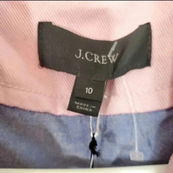 NWT! J.Crew Pale Pink Heavy Cotton Pea Coat. Size 10 - Picture 6 of 12